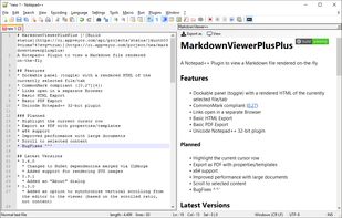 MarkdownViewerPlusPlus screenshot 1