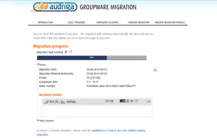 Observe migration status