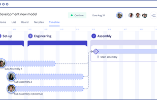 In the Timeline you can see all parallel processes and all the responsibilities.