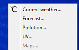 Tray Weather screenshot 1