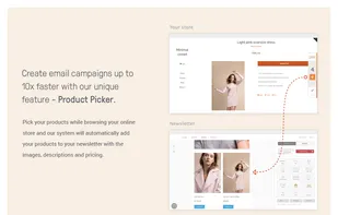 Create emails in a much faster and efficient way with unique Product Picker feature