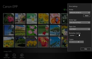 Windows selection screen