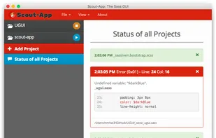 Status of all Projects View (OSX)