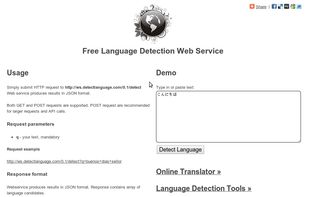 Language Detection API screenshot 1