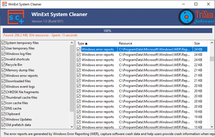 WinExt System Cleaner screenshot 1