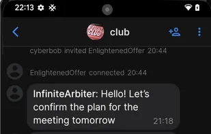 SimpleX Chat screenshot 1