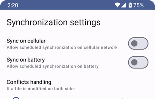 EasySync screenshot 2