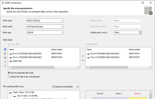 RS RAID Retrieve screenshot 1