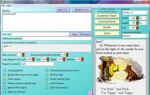 K2PDFOPT screenshot 1