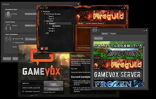 Collection of GameVox windows