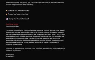 JobResumeAI screenshot 1