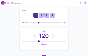 OnlineMetronome.io screenshot 1