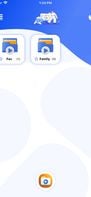 This is the video locker home screen manage all folders