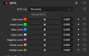 Luminance DCTL Tool