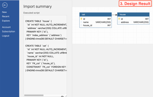 Import design from existing database