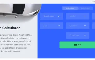 Title loan calculator screenshot 1