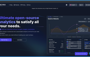 Swetrix Analytics screenshot 1