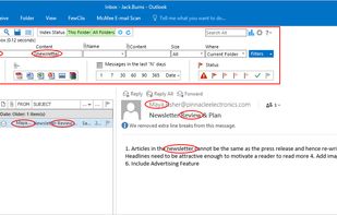 Find Any Email
Why wade through hundreds of messages to find the one you need? Now you can locate ANY email in your Outlook mailbox in SECONDS.
