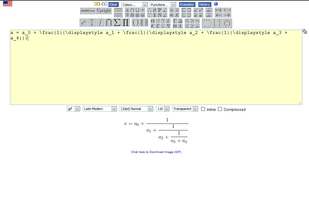 Codecogs screenshot 1