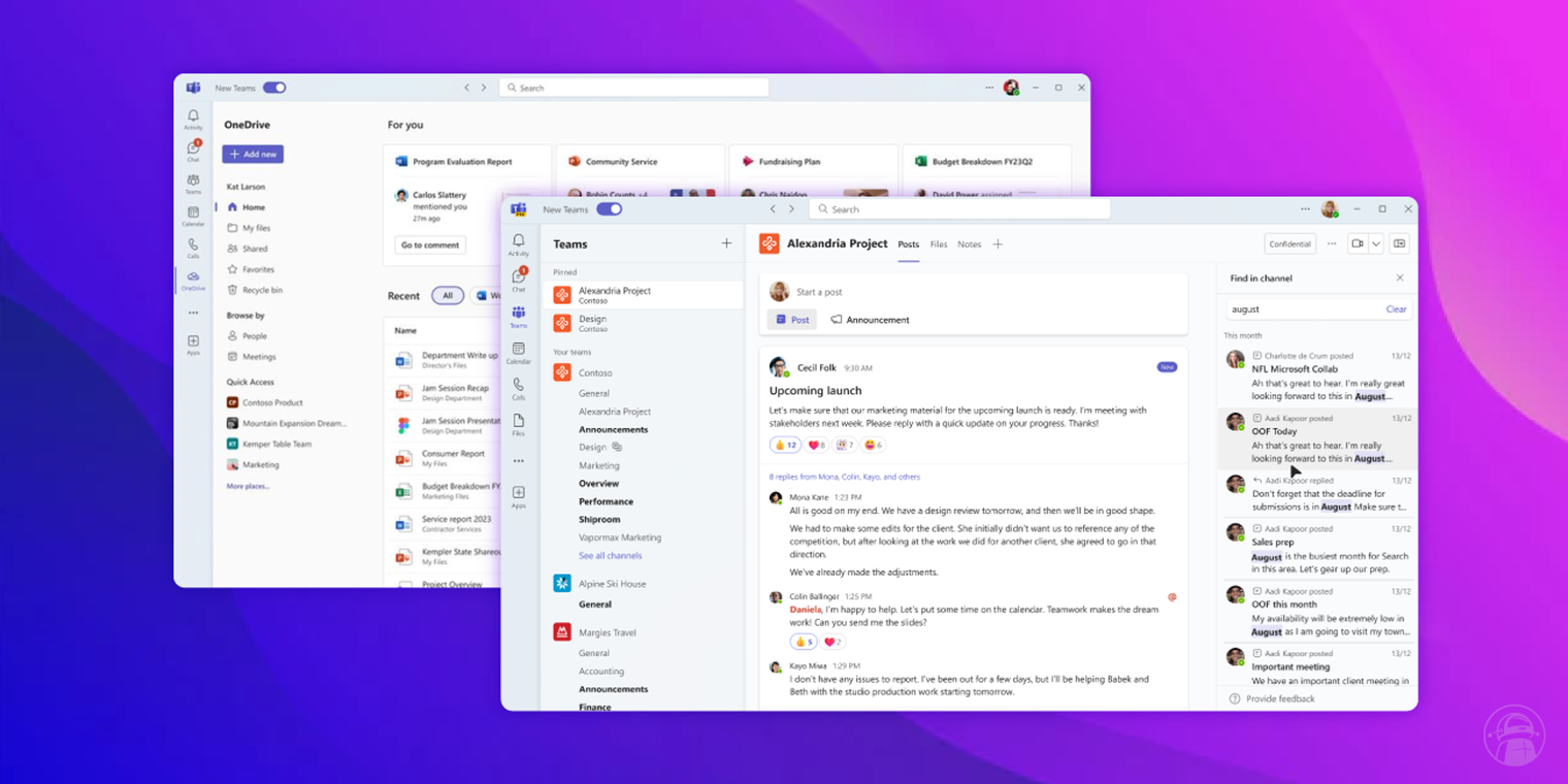 Microsoft Teams added OneDrive integration, advanced search features ...