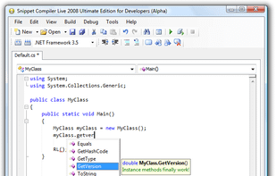 Snippet Compiler screenshot 1