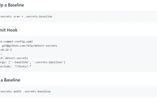Yelp's detect-secrets screenshot 1