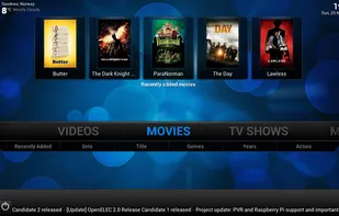 OpenELEC screenshot 1