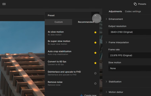 Topaz Video AI screenshot 2