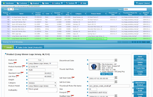 Main screen as seen by an admin user.  The gear icons indicate settings you can change.