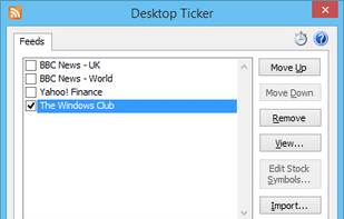 Desktop Ticker screenshot 2