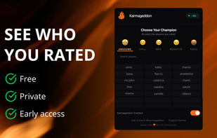 Browse your past ratings, revisit players, and see who you’ve marked. Stay mindful of who’s worth queueing with again.