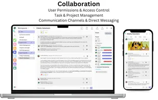 ?Organize all communication, projects, initiatives and departments into their own workspaces and tasks.
Automate team members together so they can collaborate, share information and assign tasks effectively on a day to day basis.
