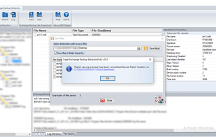 Cigati Exchange Backup Extractor screenshot 1