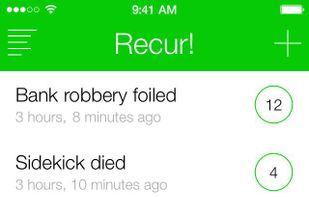 Recur - The Reverse To-Do List screenshot 1