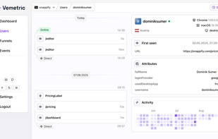 Vemetric screenshot 3