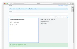 Buttondown screenshot 1