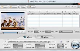 WinX iPod Video Converter screenshot 1