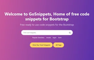 GoSnippets.com screenshot 1