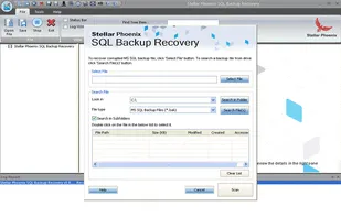 Stellar Backup Extractor for MS SQL screenshot 1