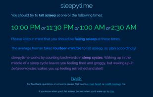 SleepyTi.me screenshot 2