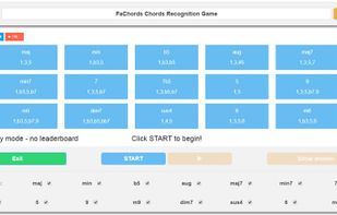 Chords recognition game