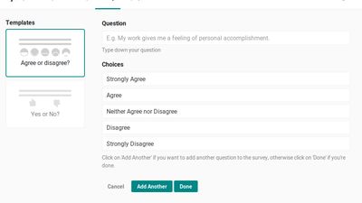 If our expertly designed surveys are not enough, use our survey builder to create your own.
