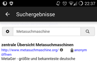 MetaGer screenshot 2