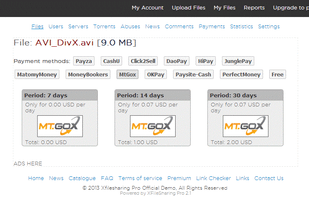 XFilesharing Pro screenshot 2