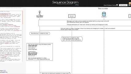 SequenceDiagram.org screenshot 1