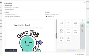 Create customized emails for your affiliates