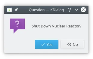 KDialog screenshot 1