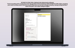 Changes made to the code are immediately reflected in the right pane.