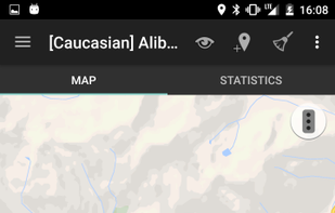 View recorded track on the map