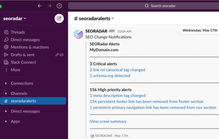 Slack Alerts to Website Changes